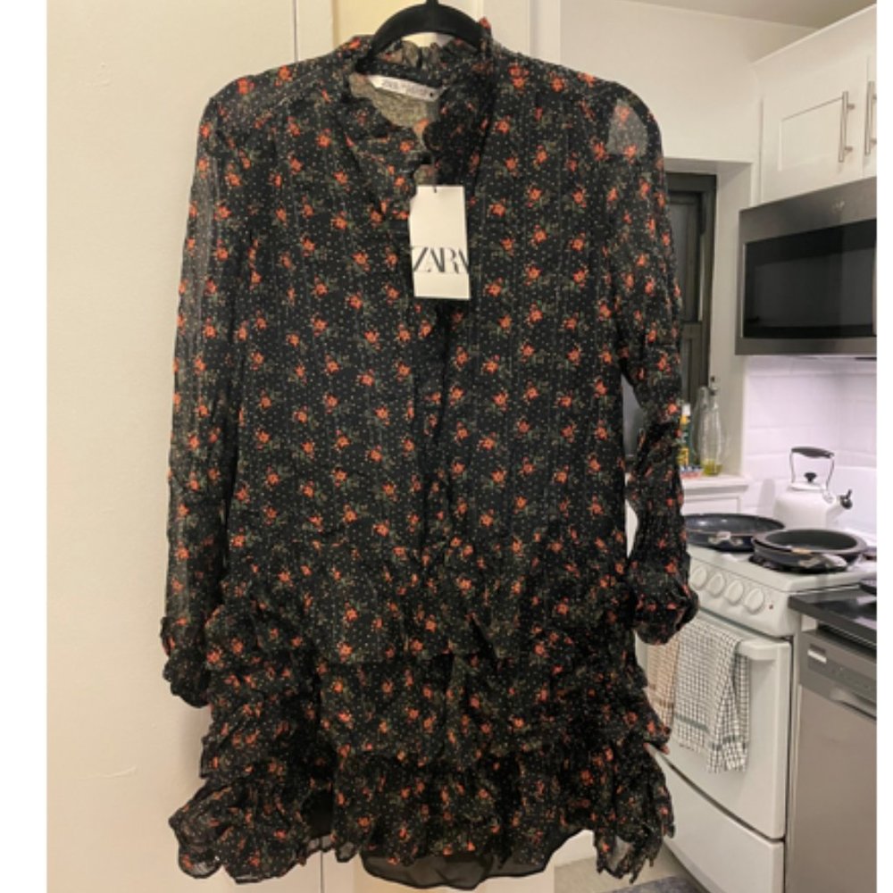 Floral Long Sleeved Zara Dress